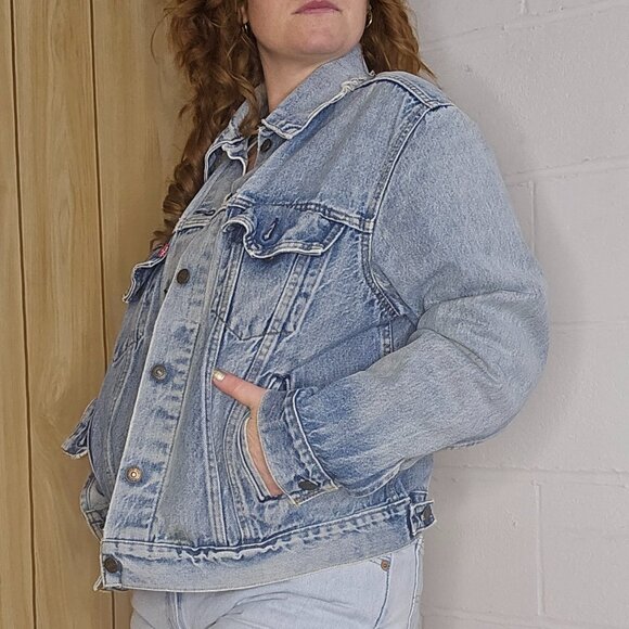 Levi's Jackets & Blazers - Rare VTG Levi Strauss & Co 71506–0214 USA Red Tab Thrashed Denim Jean Jacket